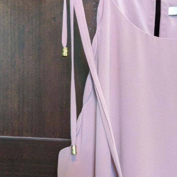 MAUVE Scallop Shift Dress with Belt - Picture 6 of 6